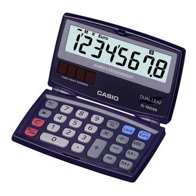 CASIO  - Calculatrice de poche pliable conversion