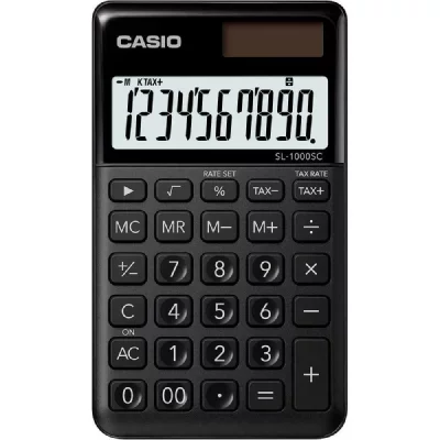 CASIO  Calculatrice de poche  SL-1000SC-BK-S-EP noire