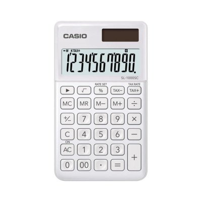 CASIO  calculatrice de poche sl-1000sc-we-s-ep blanche
