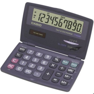 CASIO  Calculatrice de poche SL-210TE - 10 chiffres