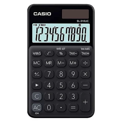 CASIO  calculatrice de poche sl-310uc-bk-s-ec noire