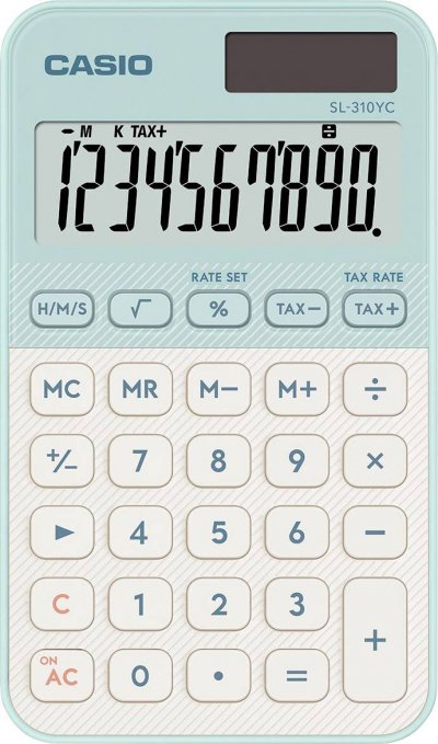 CASIO  Calculatrice de poche vert clair (l x H x P) 70 x 8.6 x 120 mm