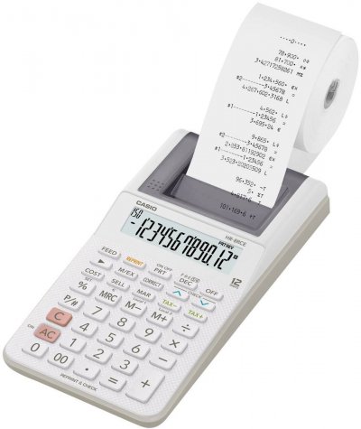 CASIO  Calculatrice imprimante  HR-8RCE blanche