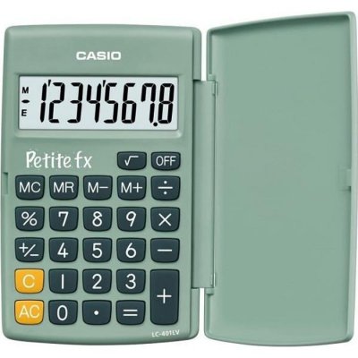 CASIO  Calculatrice primaire petite FX Verte LC401GN - Lot de 3