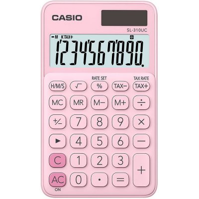CASIO   calculatrice sl-310uc-pk, rose noir