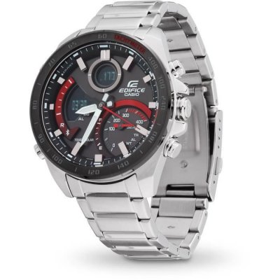 CASIO  Edifice Toro Rosso Montre Num&eacute;rique / Analogique Bluetooth pour Homme ECB-900DB-1AER 48mm