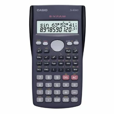 CASIO  FX-82MS - Calculatrice scientifique - 10 chiffres + 2 exposants - pile