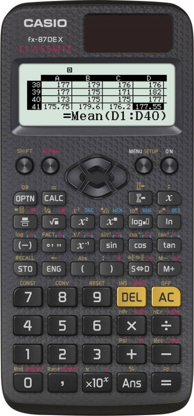 CASIO  Fx-87de X Calculator Noir
