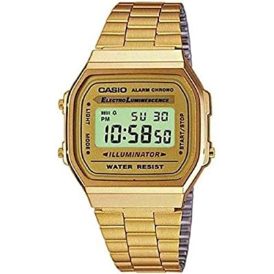 CASIO  Men's A168WG-9W Digital Stainless-Steel Quartz Fashion Watch