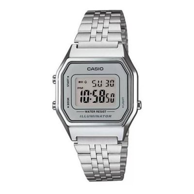 CASIO  Montre Femme Digitale avec Bracelet en Acier Inoxydable &ndash; LA680WA-7D