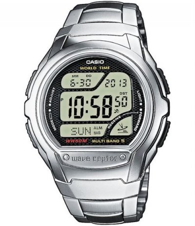 CASIO  Montre Homme WV-58DE-1AVEF Chronographe, Montres radio pilot&eacute;e