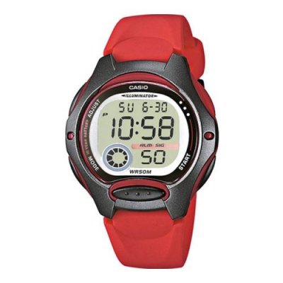 CASIO  Montre Rouge Digital Enfant  Collection Lw-200-4aveg