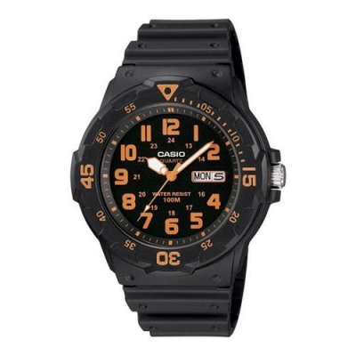 CASIO  - MRW-200H-4B - Casual - Montre Homme - Quartz Analogique - Cadran Noir - Bracelet R&eacute;sine Noir