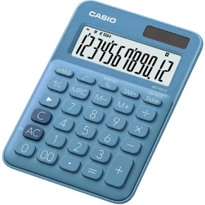 CASIO  MS 20UC BU Calculatrice de bureau Bleu