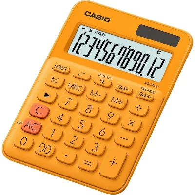 CASIO  MS 20UC RG Calculatrice de Bureau Orange