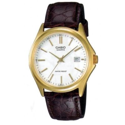 CASIO  - MTP-1183Q-7A - Montre Homme - Quartz Analogique - Bracelet Cuir Brun