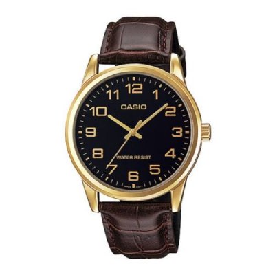 CASIO  MTP-V001GL-1&nbsp;Montre pour Homme Noir/Marron