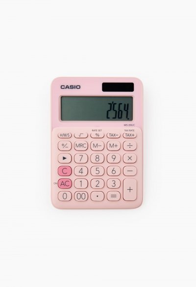 CASIO  neu Calculatrice de bureau rose clair (l x H x P) 101 x 18 x 154.5 mm