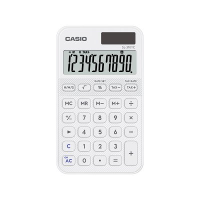 CASIO  neu Calculatrice de poche blanc (l x H x P) 70 x 8.6 x 120 mm