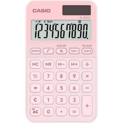 CASIO  neu Calculatrice de poche rose clair