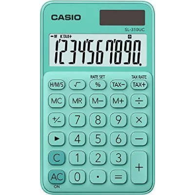 CASIO  REKENMACHINE SL-310UC - GROEN 