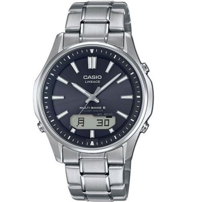 CASIO  Wave Ceptor Homme Analogique Quartz Montre avec Bracelet en Titane LCW-M100TSE-1AER