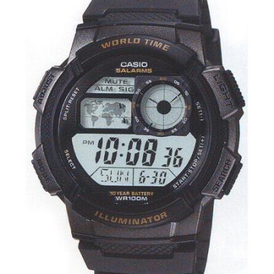 CASIO  Youth Digital World Time AE-1000W-1AV AE1000W-1AV Montre Homme