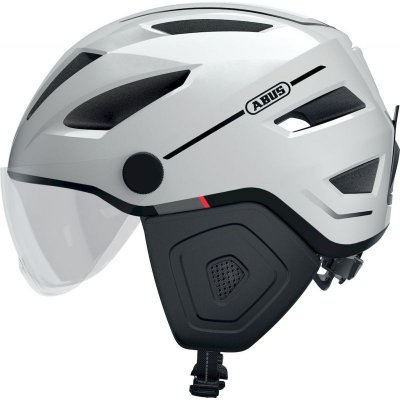 ABUS Casque  pedelec 2 0 ace pearl blanc avec visiere