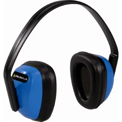 DELTA PLUS Casque Anti-Bruit Snr 28Db (Bleu/Noir - Reglable)