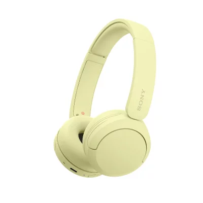 SONY Casque arceau sans fil  WHCH520 Bluetooth Multipoint Jaune 