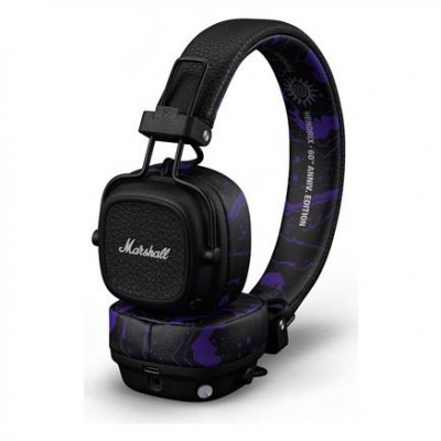 MARSHALL Casque arceau supra-aural sans fil et filaire Bluetooth  Major V Hendrix Noir et Violet