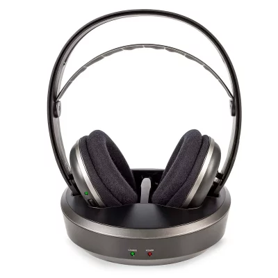 NEDIS Casque audio  HPRF210BK Sans fil Noir/Argent 