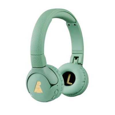 POGS Casque Audio  The Gecko 201GR Sans Fil Bluetooth 85dB Pliable L&eacute;ger Vert