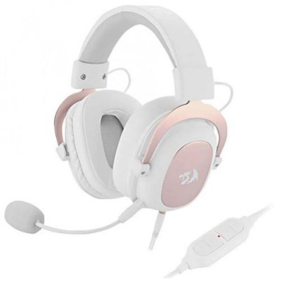 Casque Audio Redragon Zeus 2 H510W Filaire 110dB D&eacute;tachable USB Blanc