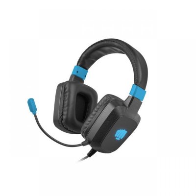 FURY Casque avec Microphone -  - Raptor - Noir - Bleu - USB - Filaire
