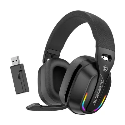 YONIS Casque Bluetooth 5.4 Sans Fil Rgb Pour Gaming Avec Son Hi-fi Et Autonomie Longue 