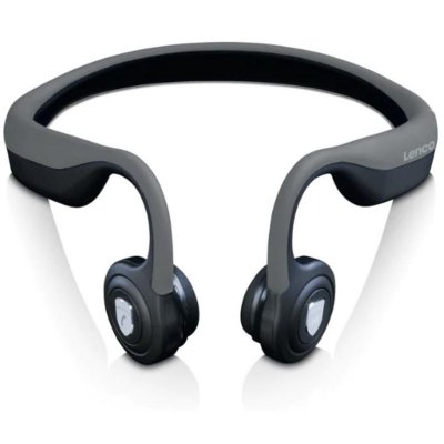 LENCO Casque Bluetooth&reg; &agrave; conduction osseuse  HBC-200GY Noir-Gris