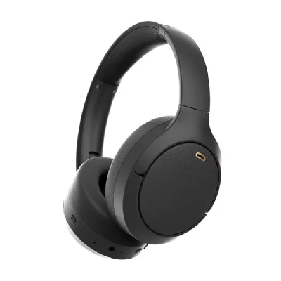 YONIS Casque Bluetooth Beige R&eacute;duction Bruit Sportif Sans Fil Basses Profondes Noir 