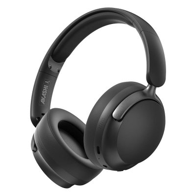 AKASHI Casque Bluetooth Sans fil Micro int&eacute;gr&eacute; Autonomie 25h Pliable Noir