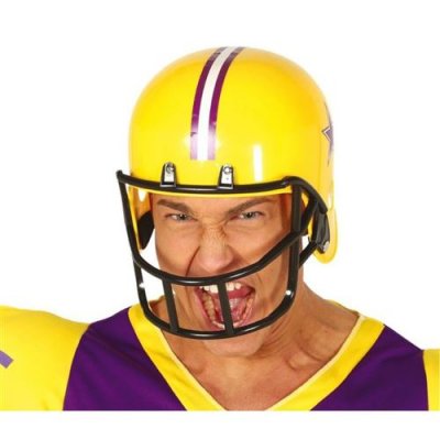 FIESTAS GUIRCA, S.L. Casque de football am&eacute;ricain jaune adulte