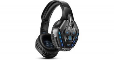  Casque de jeu pour xbox one, casque sans fil bluetooth pour la musique, casque de jeu filaire(bleu)