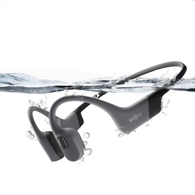SHOKZ Casque de sport &agrave; conduction osseuse sans fil  OpenSwim Pro avec r&eacute;duction active du bruit Gris 