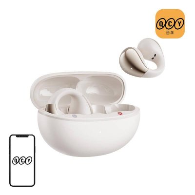 QCY Casque - ecouteurs  Casque sans fil Crossky Clip T33 Bluetooth 5.4 (blanc)