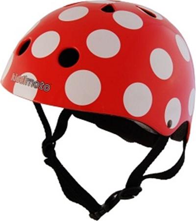 KIDDIMOTO Casque enfant  Red And Dotty- M (53-58 cm)