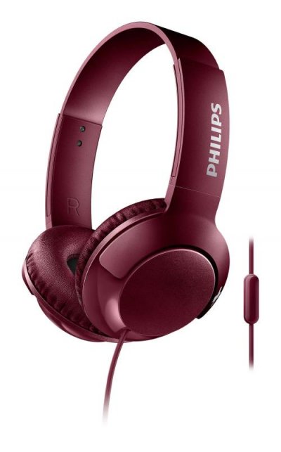 PHILIPS Casque filaire  SHL3075RD AUBERGINE