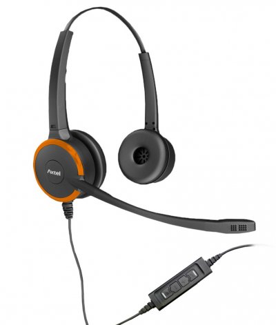AXTEL Casque filaire St&eacute;r&eacute;o  Prime MS HD Duo NC USB - Noir
