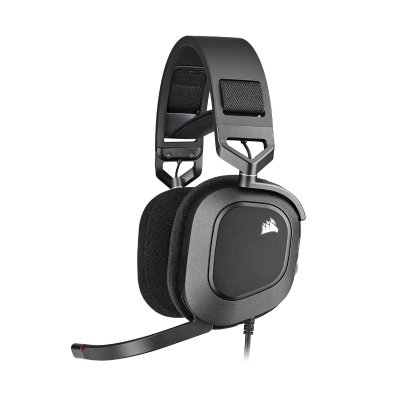 CORSAIR Casque gamer  HS80 RGB USB Carbon 