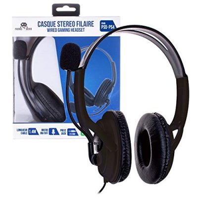 FREAKS AND GEEKS Casque Gamer Filaire Freaks & Geeks SPX-100 pour PS4-5/Switch/XboxOne (Noir)