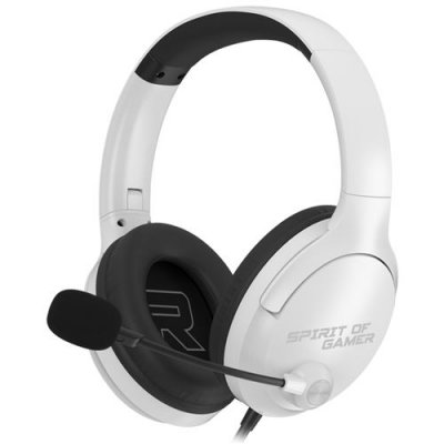 SPIRIT OF GAMER Casque gamer PRO H4 Artic, St&eacute;r&eacute;o 2.0, micro, confort et compatibilit&eacute; totale