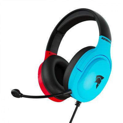 AZGENON Casque Gaming AG-H200S - Noir/ Turquoise/ Rouge